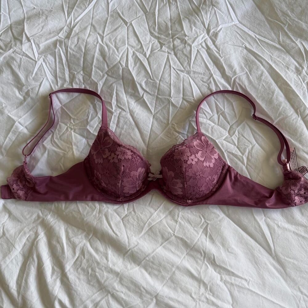 Victoria-s-secret Women's Purple and Pink Bra